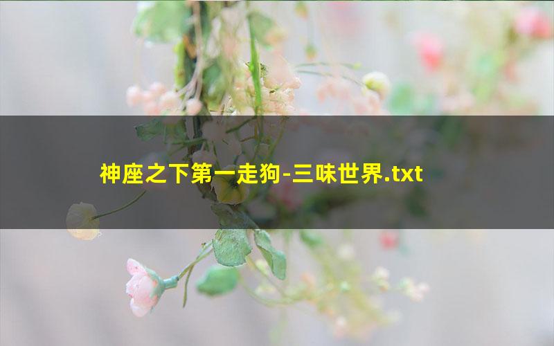 神座之下第一走狗-三味世界.txt