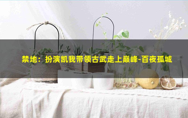 禁地：扮演凯我带领古武走上巅峰-百夜孤城.txt txt/pdf/azw3/mobi电子版百度夸克网盘下载