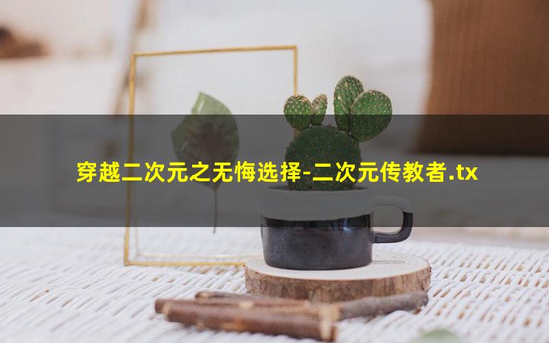 穿越二次元之无悔选择-二次元传教者.txt