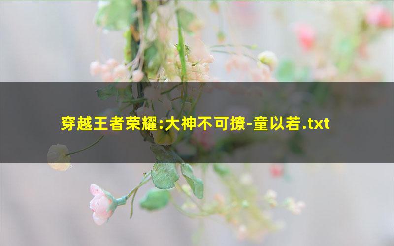 穿越王者荣耀:大神不可撩-童以若.txt