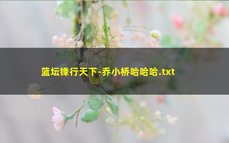 篮坛锋行天下-乔小桥哈哈哈.txt