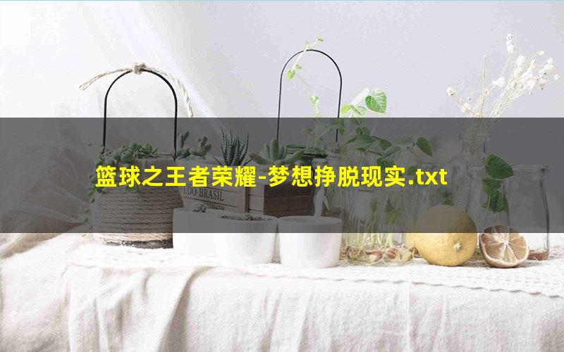 篮球之王者荣耀-梦想挣脱现实.txt