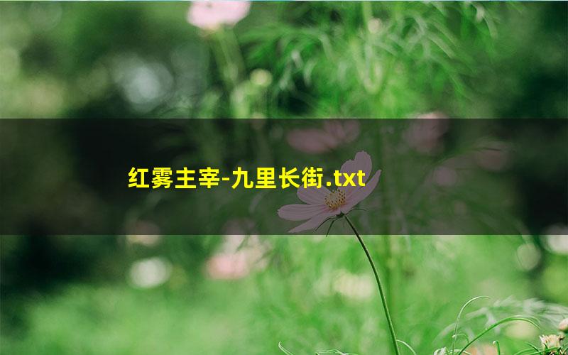 红雾主宰-九里长街.txt