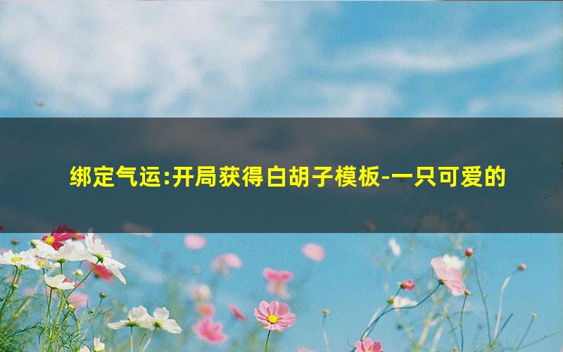 绑定气运:开局获得白胡子模板-一只可爱的兔子.txt