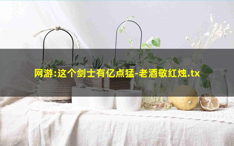 网游:这个剑士有亿点猛-老酒敬红烛.txt