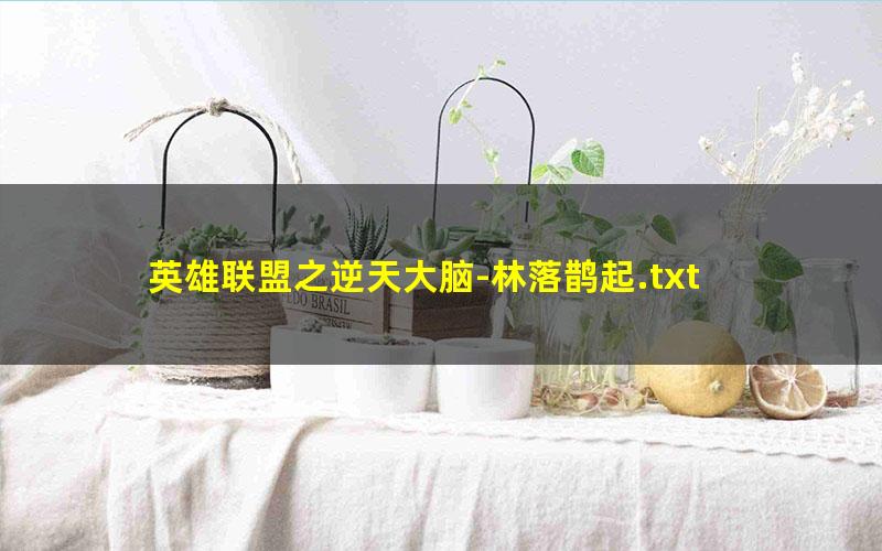 英雄联盟之逆天大脑-林落鹊起.txt