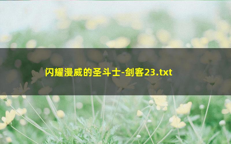 闪耀漫威的圣斗士-剑客23.txt