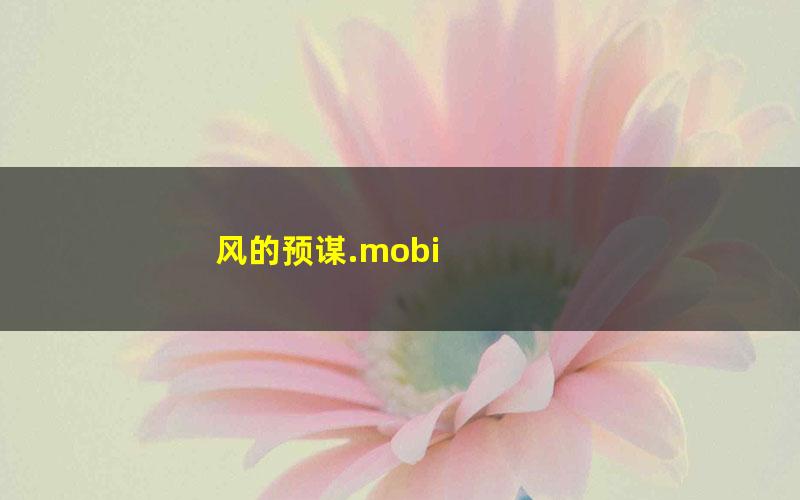 风的预谋.mobi