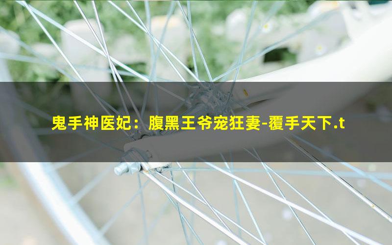鬼手神医妃：腹黑王爷宠狂妻-覆手天下.txt